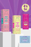 4'lü Süper Set; Cilt Temizleme Yağı & Tonik & Işıltı veren SPF50+ serum & Nemlendirici Krem
