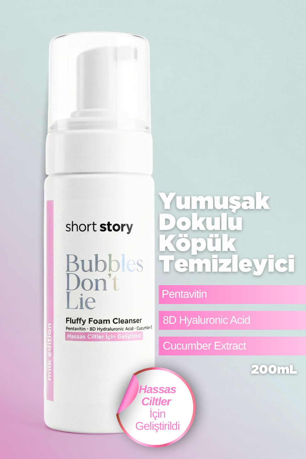 Bubbles Don't Lie Yumuşak Dokulu Köpük Temizleyici